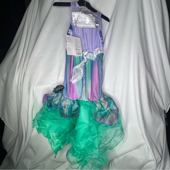 Disney Princess The Little Mermaid Ariel Girls Costume Size Medium (7/8) NWT - Picture 8 of 11